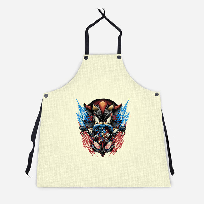 Shadow Of Speed-Unisex-Kitchen-Apron-glitchygorilla