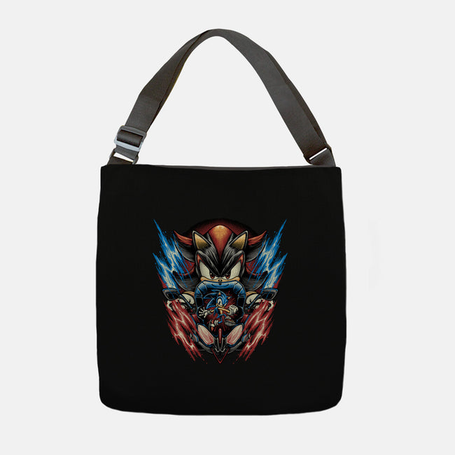 Shadow Of Speed-None-Adjustable Tote-Bag-glitchygorilla