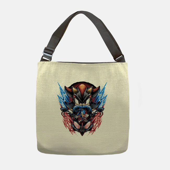Shadow Of Speed-None-Adjustable Tote-Bag-glitchygorilla