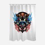 Shadow Of Speed-None-Polyester-Shower Curtain-glitchygorilla