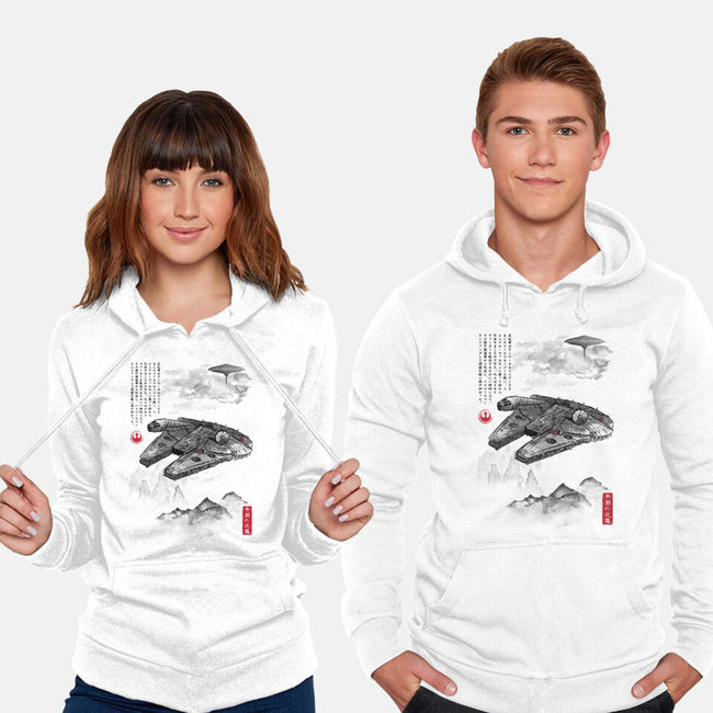 Escape From Cloud City-Unisex-Pullover-Sweatshirt-DrMonekers