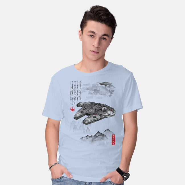 Escape From Cloud City-Mens-Basic-Tee-DrMonekers