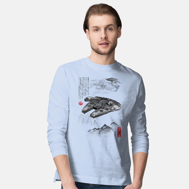 Escape From Cloud City-Mens-Long Sleeved-Tee-DrMonekers