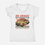 Miyagi Vehicle Restoration-Womens-V-Neck-Tee-glitchygorilla