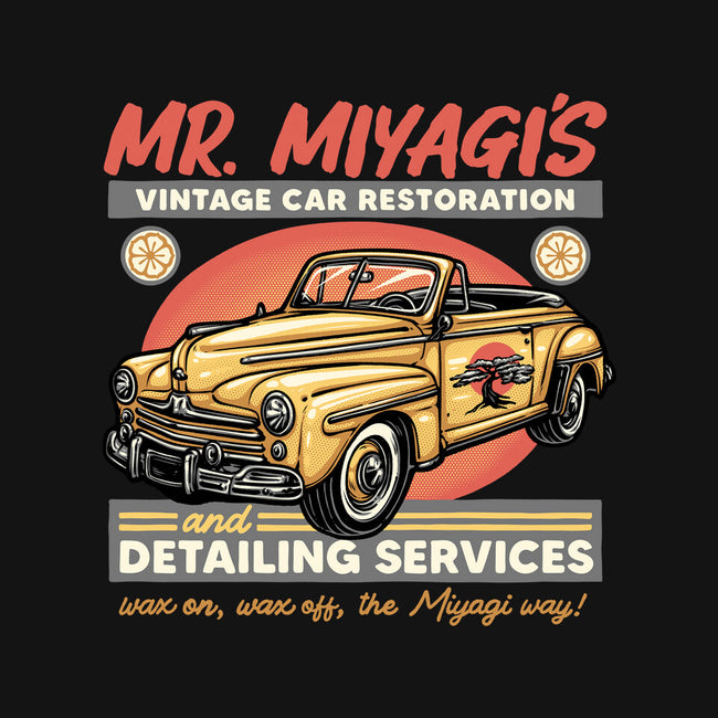 Miyagi Vehicle Restoration-Youth-Crew Neck-Sweatshirt-glitchygorilla