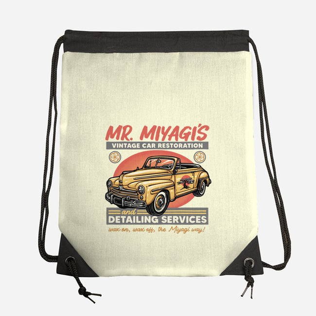 Miyagi Vehicle Restoration-None-Drawstring-Bag-glitchygorilla