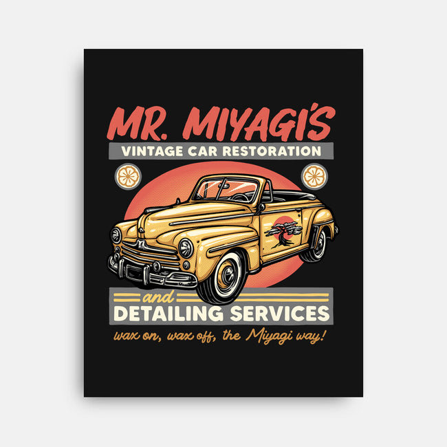 Miyagi Vehicle Restoration-None-Stretched-Canvas-glitchygorilla