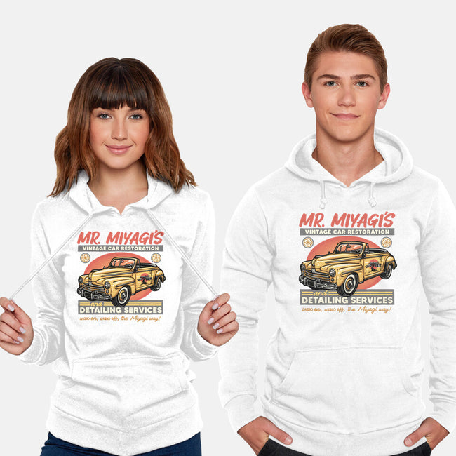 Miyagi Vehicle Restoration-Unisex-Pullover-Sweatshirt-glitchygorilla