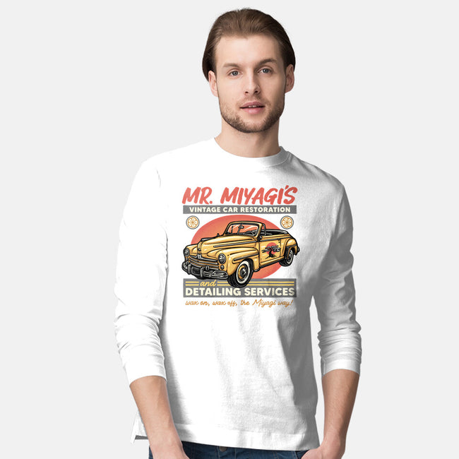 Miyagi Vehicle Restoration-Mens-Long Sleeved-Tee-glitchygorilla