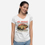 Miyagi Vehicle Restoration-Womens-V-Neck-Tee-glitchygorilla