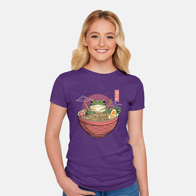 Toad Ramen Bath-Womens-Fitted-Tee-constantine2454