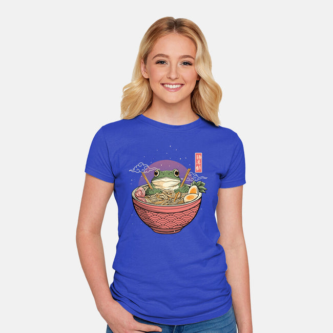 Toad Ramen Bath-Womens-Fitted-Tee-constantine2454