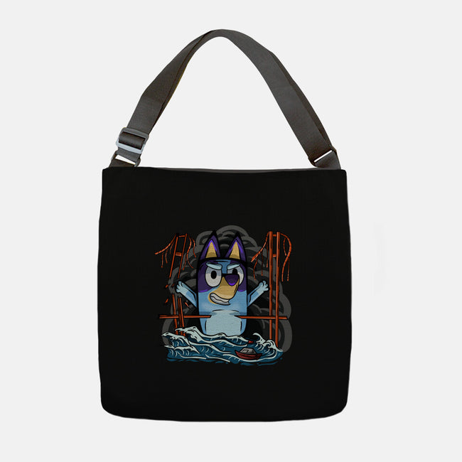 Kaiju Bluey-None-Adjustable Tote-Bag-nickzzarto