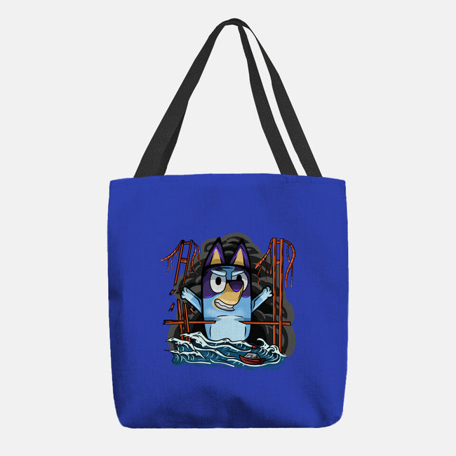 Kaiju Bluey-None-Basic Tote-Bag-nickzzarto