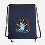 Kaiju Bluey-None-Drawstring-Bag-nickzzarto