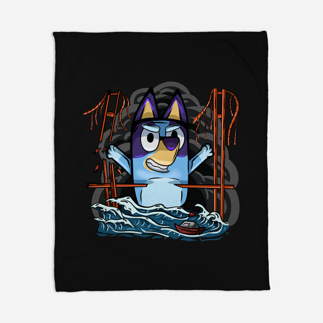 Kaiju Bluey-None-Fleece-Blanket-nickzzarto