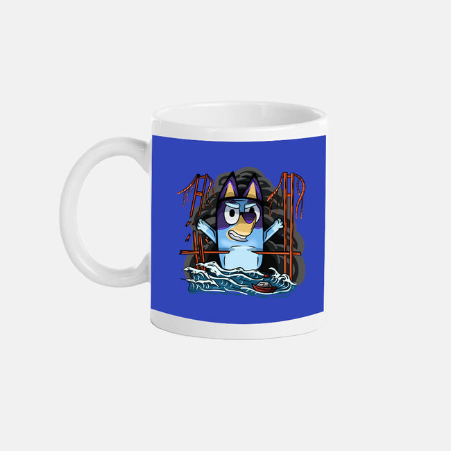 Kaiju Bluey-None-Mug-Drinkware-nickzzarto