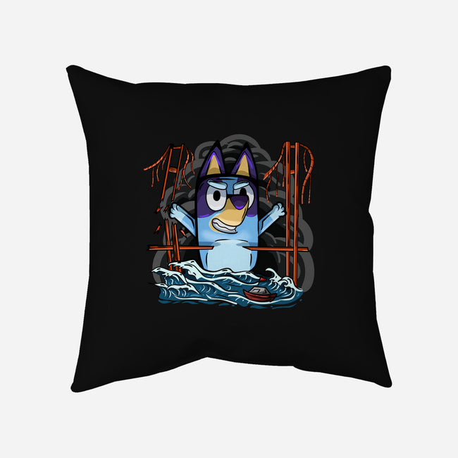 Kaiju Bluey-None-Removable Cover w Insert-Throw Pillow-nickzzarto