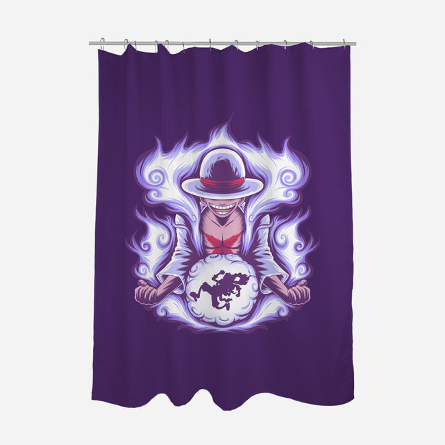 Gear 5 Pirate King-None-Polyester-Shower Curtain-rmatix