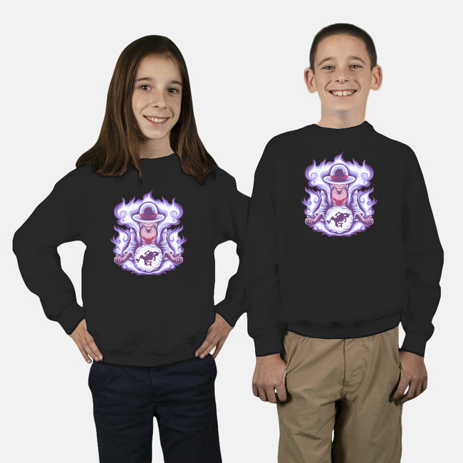 Gear 5 Pirate King-Youth-Crew Neck-Sweatshirt-rmatix