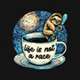 Life Is Not A Race-Womens-V-Neck-Tee-glitchygorilla