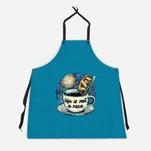 Life Is Not A Race-Unisex-Kitchen-Apron-glitchygorilla