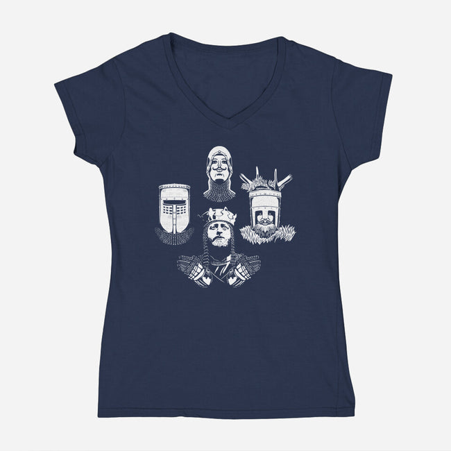 Knights Rhapsody-Womens-V-Neck-Tee-NMdesign