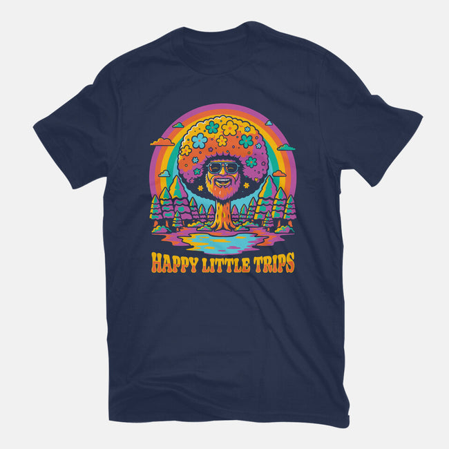 Tree Painter Trip Vibe-Womens-Fitted-Tee-Studio Mootant