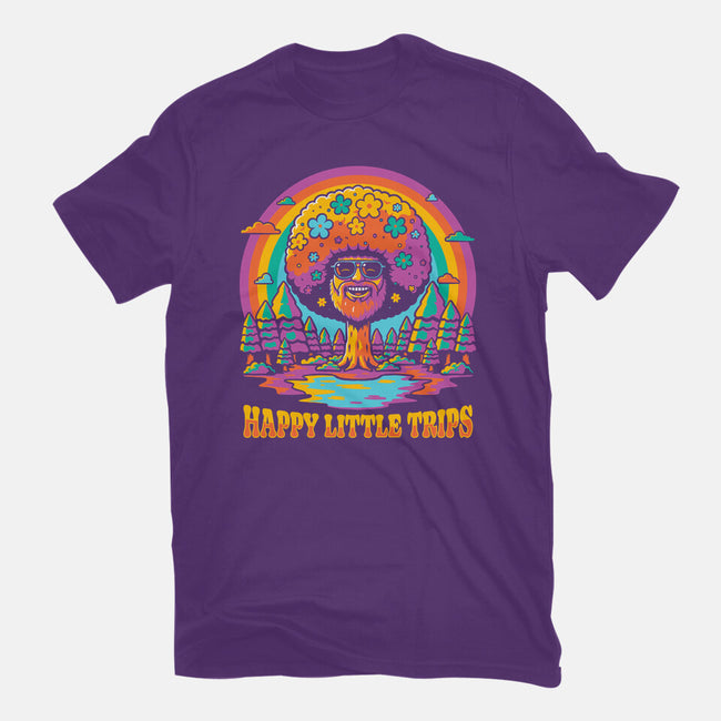 Tree Painter Trip Vibe-Womens-Fitted-Tee-Studio Mootant