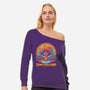 Tree Painter Trip Vibe-Womens-Off Shoulder-Sweatshirt-Studio Mootant