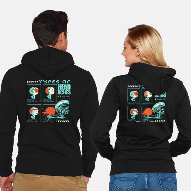 Types Of Headaches-Unisex-Zip-Up-Sweatshirt-Sketchdemao