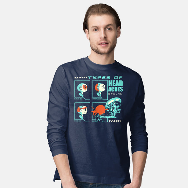 Types Of Headaches-Mens-Long Sleeved-Tee-Sketchdemao