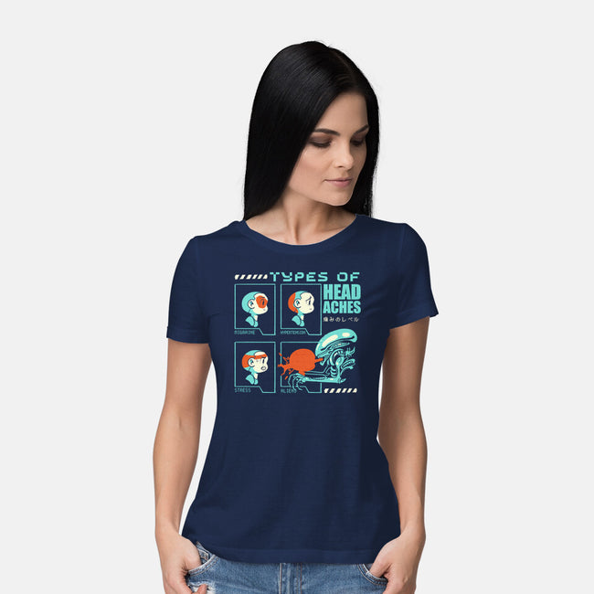 Types Of Headaches-Womens-Basic-Tee-Sketchdemao