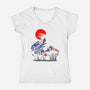 Ink Fast-Womens-V-Neck-Tee-nickzzarto