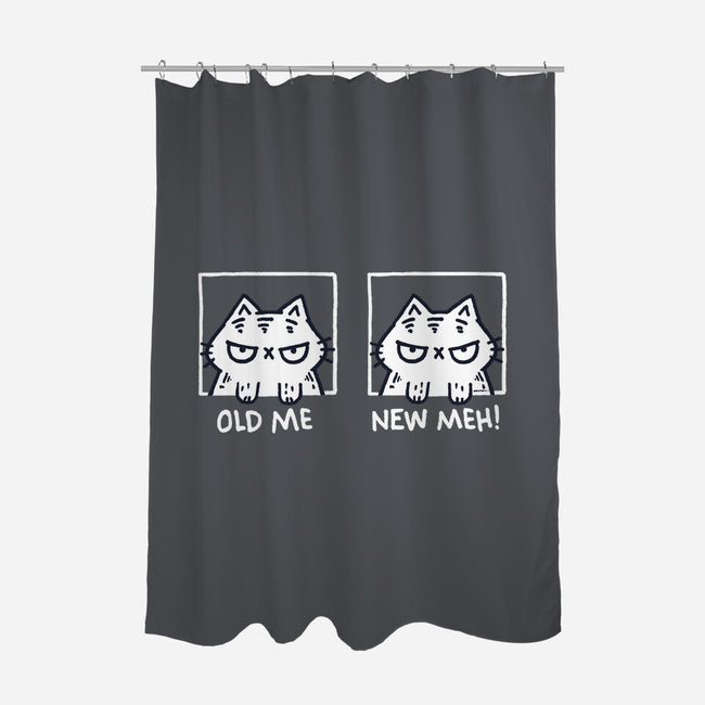 New Meh-None-Polyester-Shower Curtain-Wenceslao A Romero