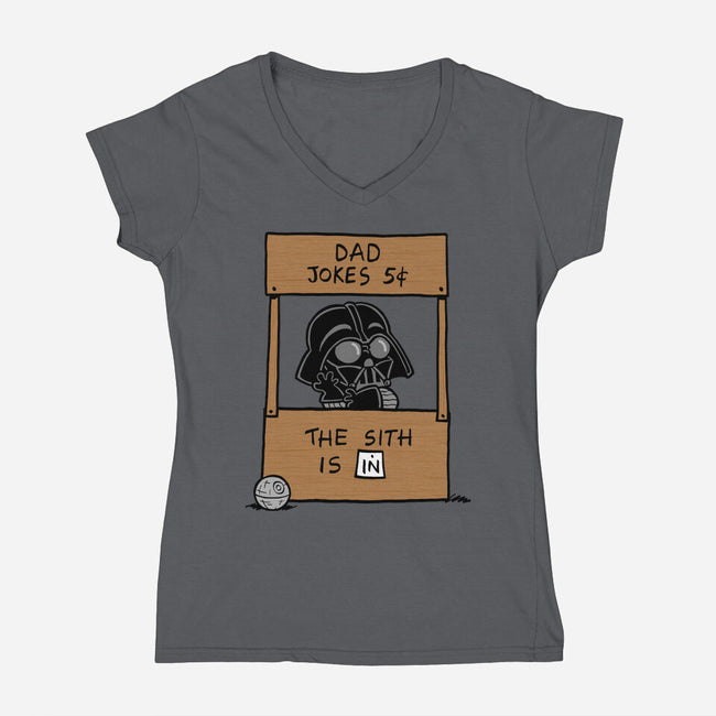 Sith Help-Womens-V-Neck-Tee-Barbadifuoco