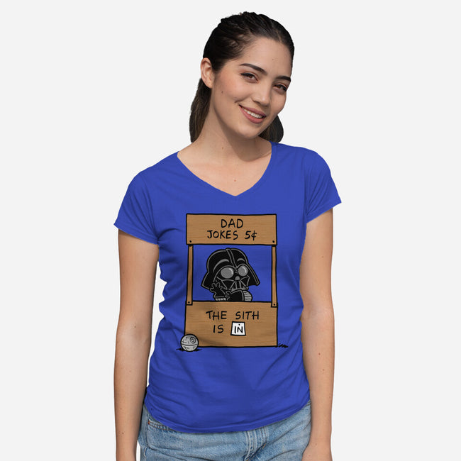 Sith Help-Womens-V-Neck-Tee-Barbadifuoco