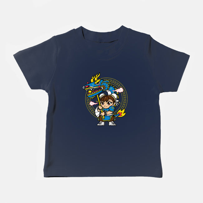 The Blue Dragon Dancer-Baby-Basic-Tee-krisren28