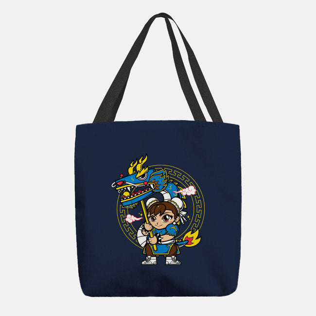 The Blue Dragon Dancer-None-Basic Tote-Bag-krisren28