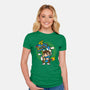 The Blue Dragon Dancer-Womens-Fitted-Tee-krisren28