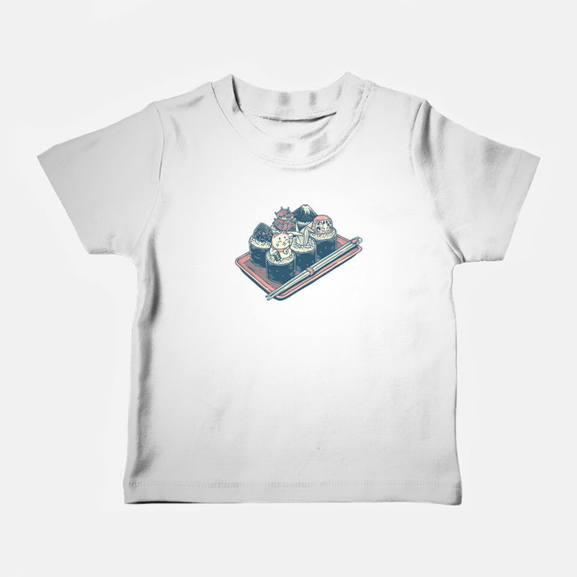 Sushi Family-Baby-Basic-Tee-glitchygorilla