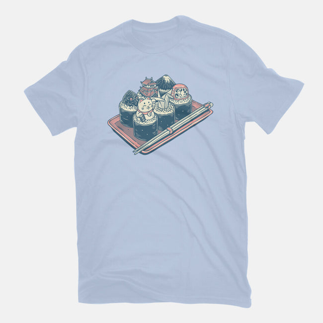 Sushi Family-Womens-Fitted-Tee-glitchygorilla