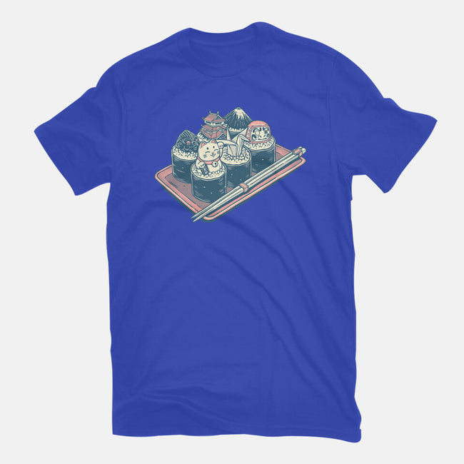 Sushi Family-Womens-Fitted-Tee-glitchygorilla