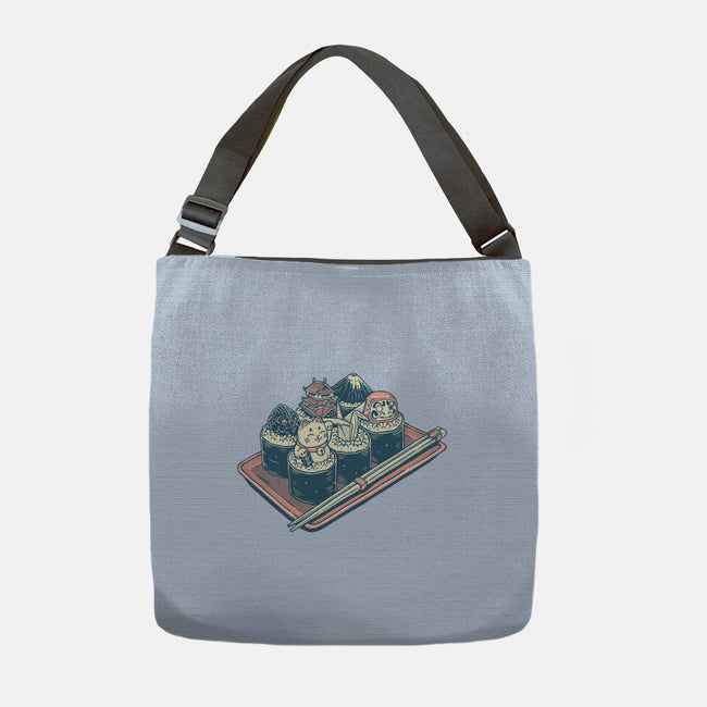 Sushi Family-None-Adjustable Tote-Bag-glitchygorilla