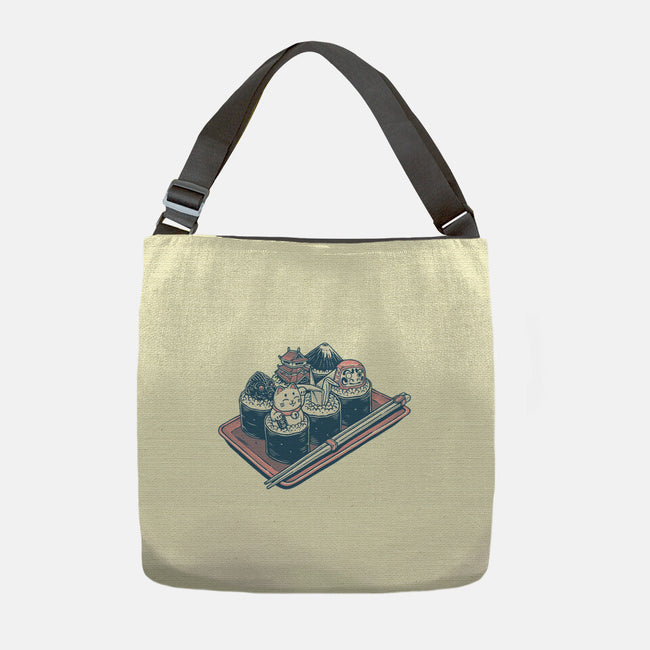 Sushi Family-None-Adjustable Tote-Bag-glitchygorilla