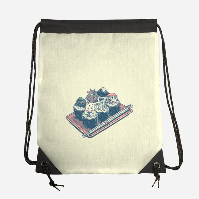 Sushi Family-None-Drawstring-Bag-glitchygorilla