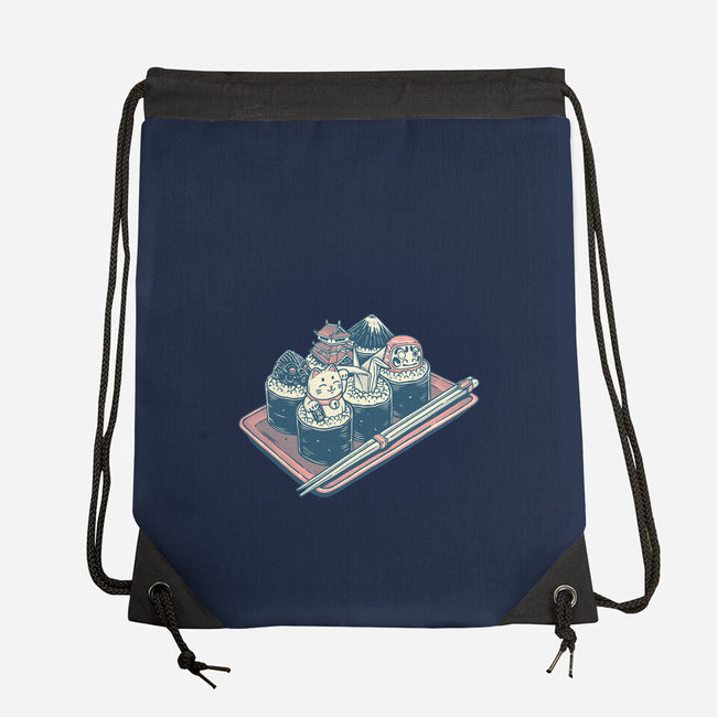 Sushi Family-None-Drawstring-Bag-glitchygorilla