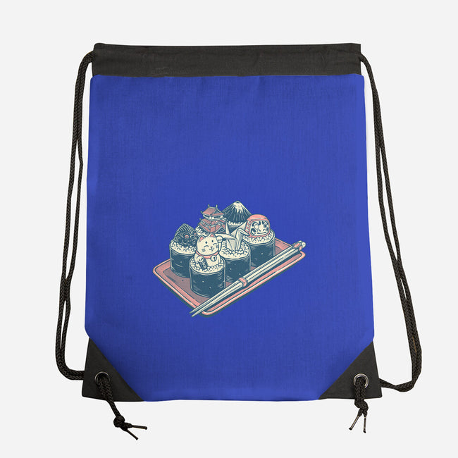 Sushi Family-None-Drawstring-Bag-glitchygorilla