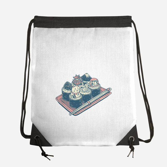 Sushi Family-None-Drawstring-Bag-glitchygorilla