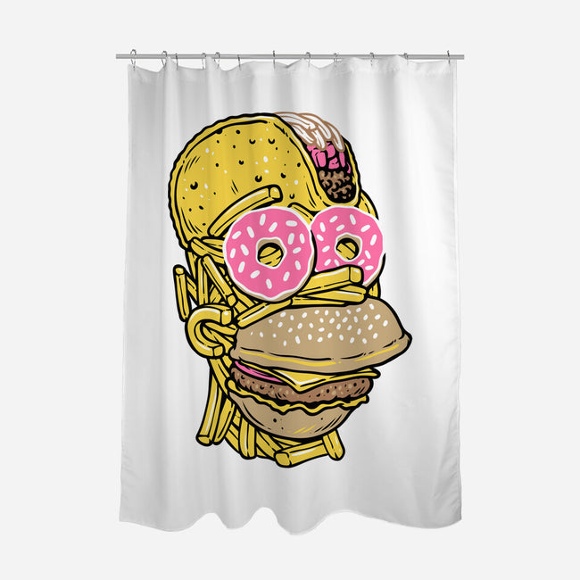 Snack Head-None-Polyester-Shower Curtain-glitchygorilla